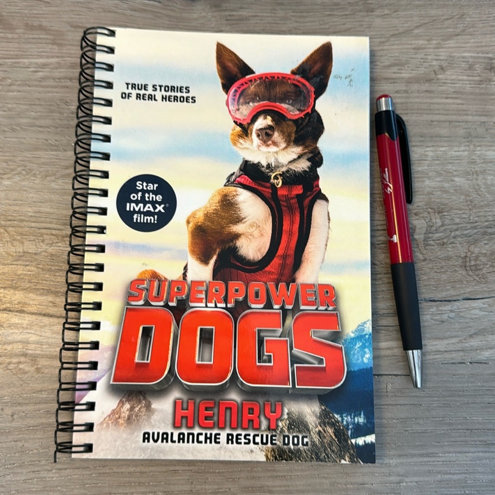 Secret Journal “Superpower Dogs” 📚Handmade Journal from an old book